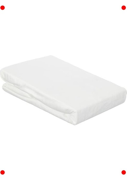 Tek Kişilik Lastikli Çarşaf, 100X200 Cm, Ekru