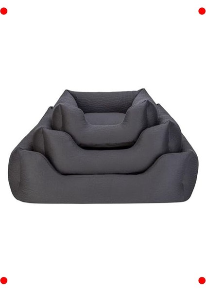 Kedi ve Köpek Yatağı - Küçük Boy Antrasit - 50X60 cm fırsatları