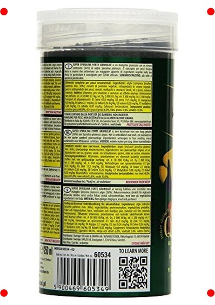 Spirulina Granül Balık Yemi - %36 Platensis (250 Ml) fiyatları