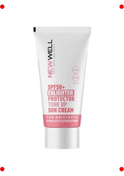 SPF50+ Aydınlatıcı ve Ton Eşitleyici Güneş Kremi 50ML