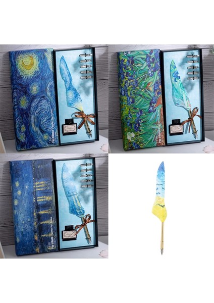 Vang Gogh Temalı Tüylü Divit Kalem Seti fiyatları
