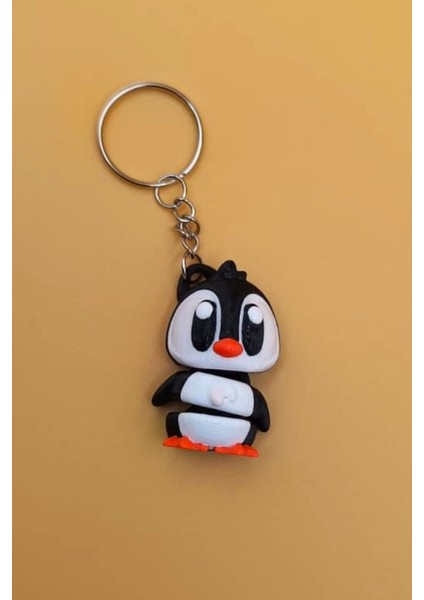 Sevimli Penguen Hareketli Anahtarlık Çanta Süsü Charm