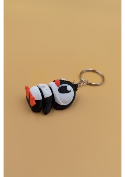 Sevimli Penguen Hareketli Anahtarlık Çanta Süsü Charm modelleri