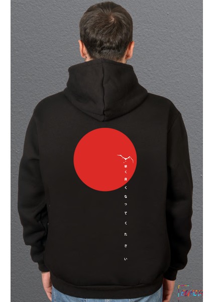 Naruto Anime Japan Japanese Baskılı Sweatshirt Unisex Kapüşonlu Hoodie