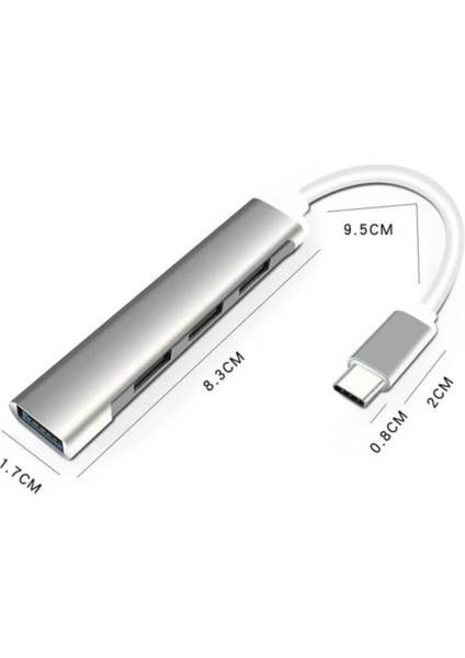 4 Port Hub USB 3.0 Çoğaltıcı Çoklayıcı Type C Ot modelleri