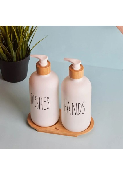 Lotion 2 Li Mutfak Sıvı Sabunluk Seti - Beyaz - 500 ml fiyatları