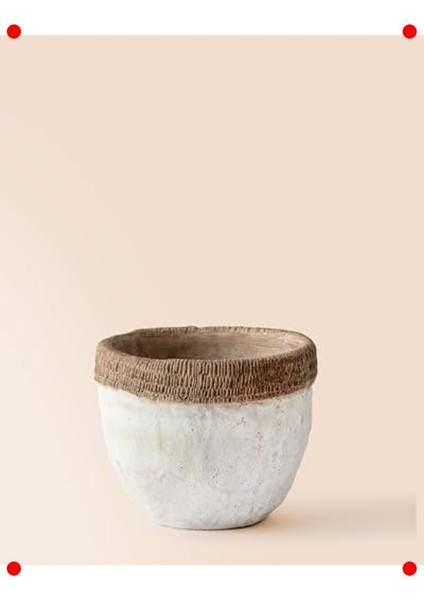 Valerie Dekoratif Orta Boy Saksı Ev Bitkileri Için