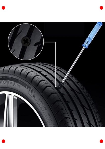 10 Adet Vida Şekilli Pratik Lastik Tamir Çivisi Seti indirimleri