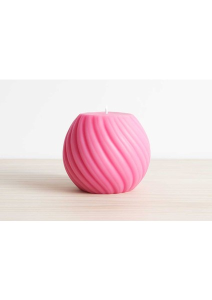 Dekoratif Desenli Soya Wax Mum