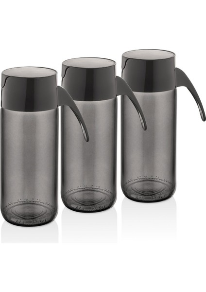 C506X3 Siyah Inci 3'lü Sos Şişesi Seti - Siyah fiyatları