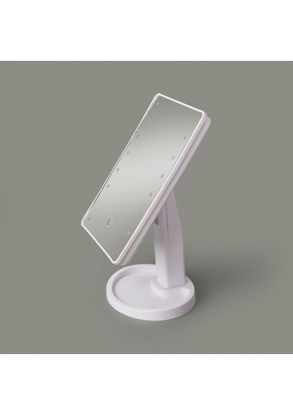 Ledli Masa Üstü Makyaj Aynası - Asorti - 27X17 cm modelleri