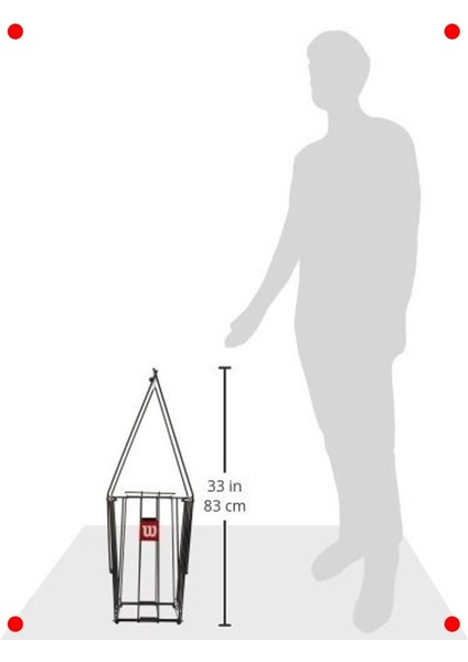 Tenis Topu Toplama Sepeti - 75/90 Kapasite indirimleri