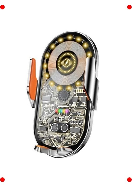 Otomatik 15W Kablosuz Araç Şarjlı Telefon Tutucu