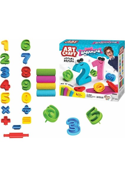 03552 3D Rakamlar Hamur Set 200GR