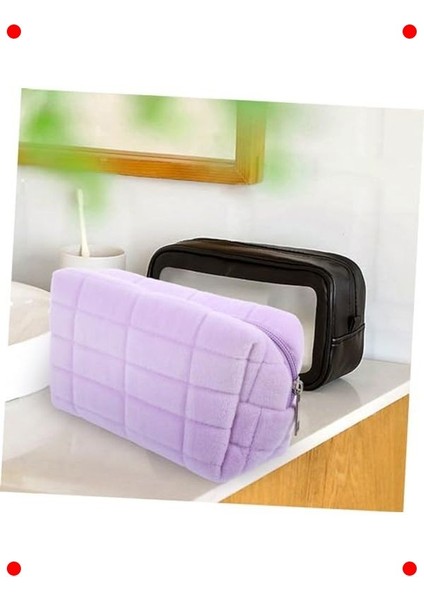 Mor Taşınabilir Yumuşak Makyaj ve Bakım Çantası fiyatları