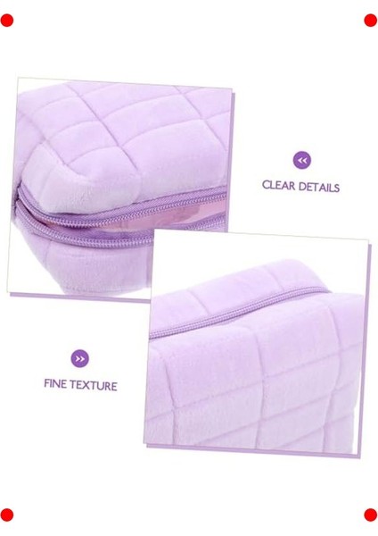 Mor Taşınabilir Yumuşak Makyaj ve Bakım Çantası fırsatları