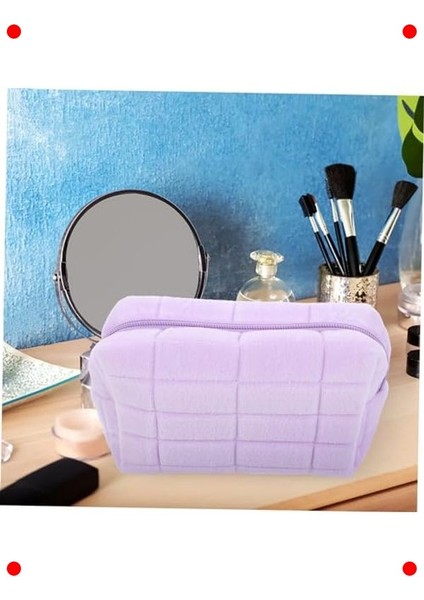Mor Taşınabilir Yumuşak Makyaj ve Bakım Çantası indirimleri