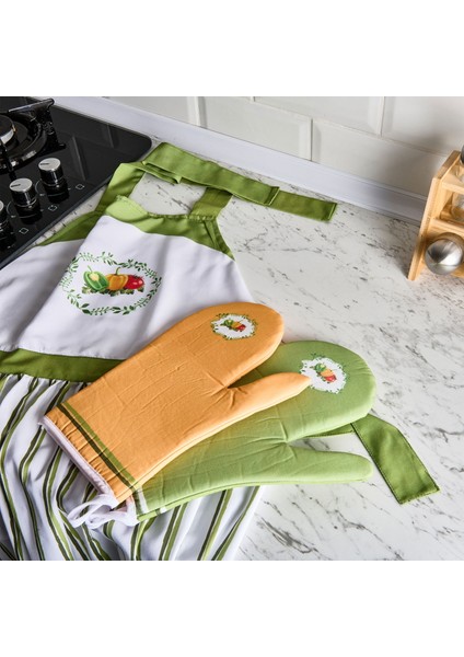 Soft Domates Turşu Desenli Mutfak Önlüğü - Renkli - 80X73 cm modelleri