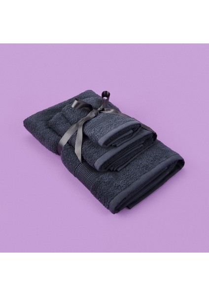 Soft 3'lü Havlu Seti - Antrasit fiyatları