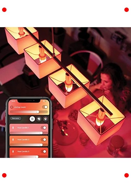 Renkli Akıllı LED Ampul E14 | Bluetooth Kontrollü modelleri