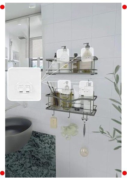 4 Adet Süper Güçlü Yapışkanlı Şeffaf Askı (20KG) fiyatları