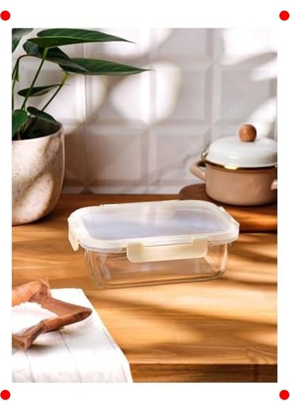 Borosilikat Saklama Kabı - 1050 ml