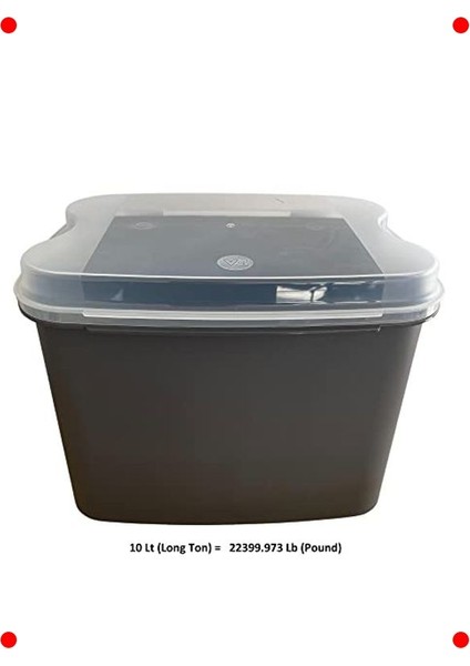 Çok Boyutlu Saklama Kabı Seti - Gri (10 L, 4.5 L, 1.6 L) modelleri