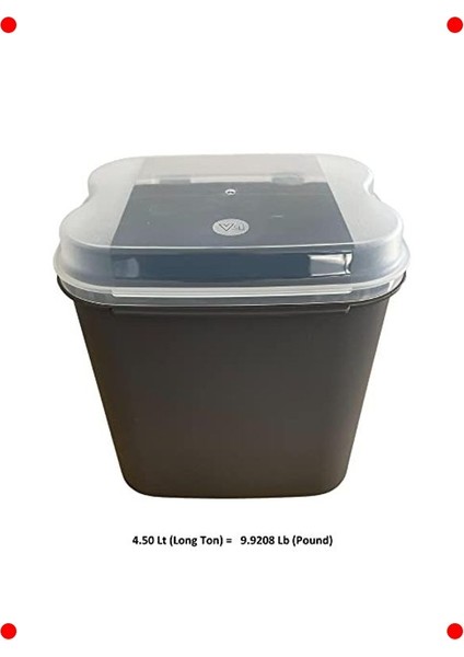 Çok Boyutlu Saklama Kabı Seti - Gri (10 L, 4.5 L, 1.6 L) indirimleri