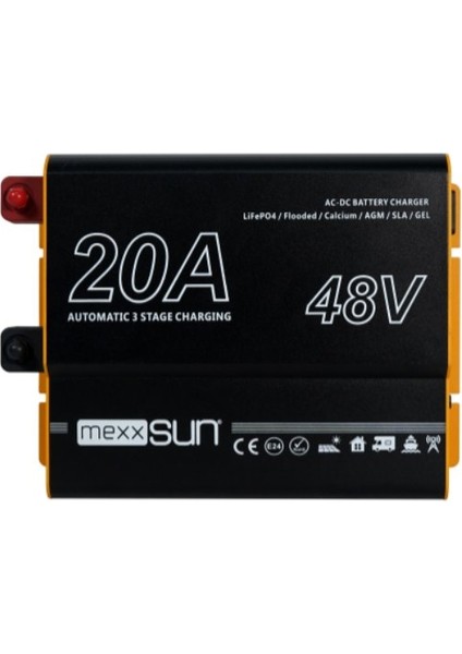 - Inges 48 Volt 20 Amper Akü Şarj Cihazı Karavan,yat,kamp,ev - Redresör
