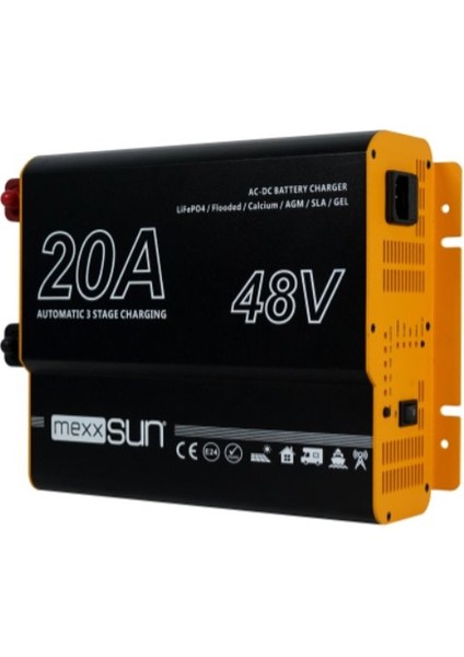 - Inges 48 Volt 20 Amper Akü Şarj Cihazı Karavan,yat,kamp,ev - Redresör indirimleri