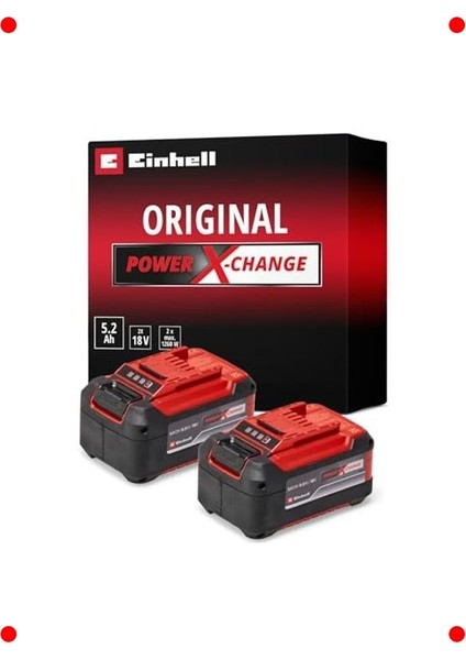 Yüksek Kapasiteli 18V Lityum Iyon Akü Seti (2 Adet)