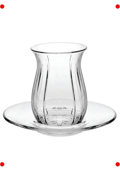 Zarif Cam Çay Takımı, Hediye Kutulu