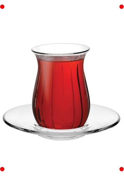 Zarif Cam Çay Takımı, Hediye Kutulu fiyatları