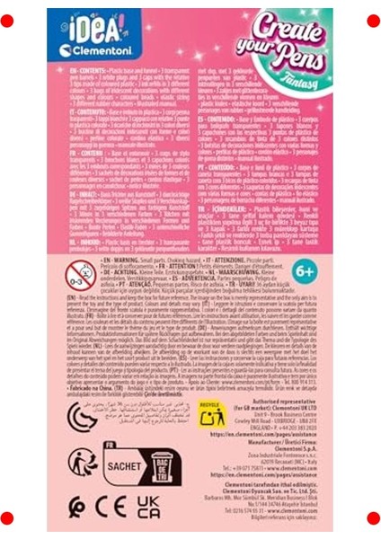 Mini Kalem Yapım Seti Fantastik Renkler modelleri