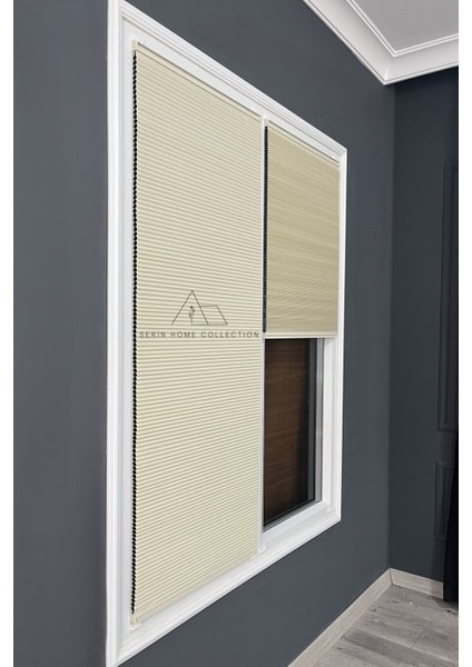 Honeycomb Krem Plise Perde Karartma ve Isı Yalıtım Özellikli modelleri