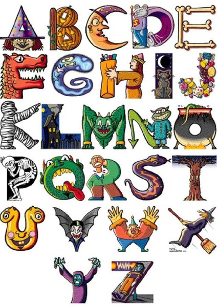 Harfler Telefon Laptop Notebook Tablet Defter Matara Stiker Etiket ST2096