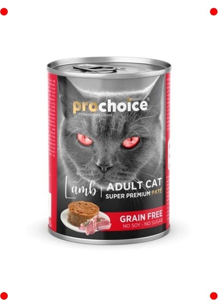 Tahılsız Kuzu Etli Yetişkin Kedi Ezmesi (12X400G)