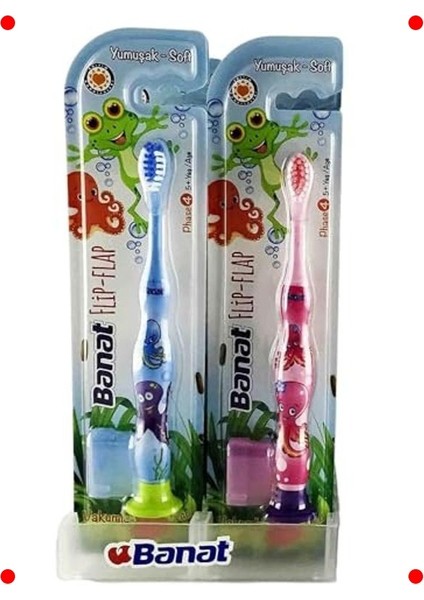 Eğlenceli Çevirmeli Katlanabilir Çocuk Diş Fırçası