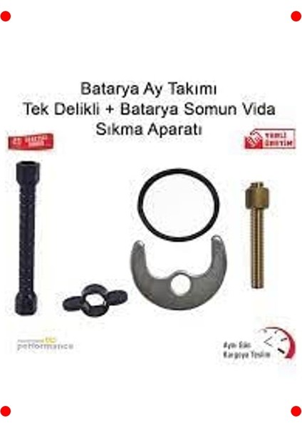 Çift Delikli Batarya Montaj Kiti ve Somun Sıkıcı fiyatları