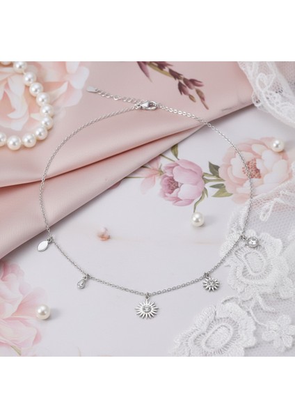 316L Paslanmaz Çelik Kadın Güneş Kolye | Yusso fiyatları