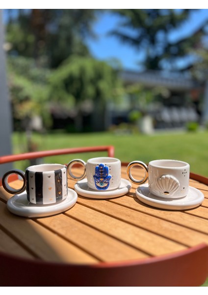 4'lü Seramik Blue Eye Fincan Takımı modelleri