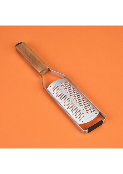 Ahşap Saplı Çizgili Bıçaklı El Rendesi - Açık Kahverengi / Gri