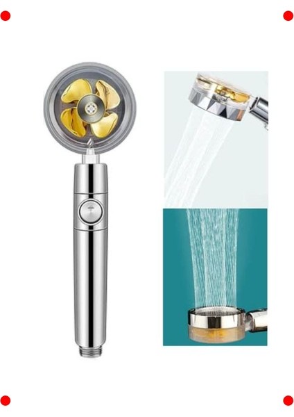 Turbo Pervaneli Yüksek Basınçlı Masaj Etkili Duş Başlığı fiyatları