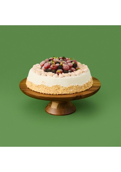 Yuvarlak Ayaklı Akasya Sunumluk - Kahverengi - 28 cm fiyatları