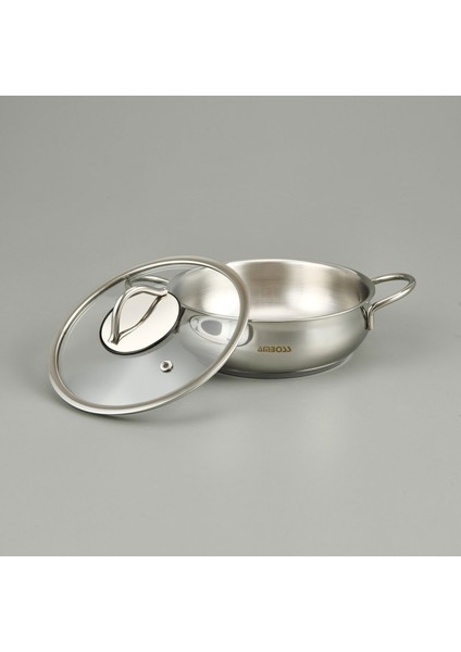 Stone Güveç Sahan Seti - Inox - 14-16-18 cm modelleri