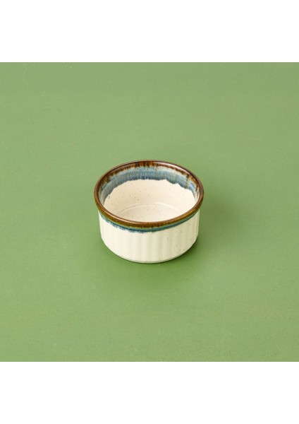 Porselen Sufle Kabı - Mavi - 9 cm modelleri