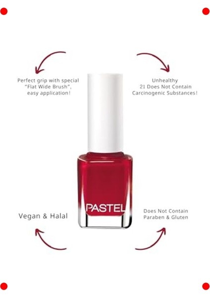 Parlak Bitişli Yüksek Pigmentli Oje - 13 ml fiyatları