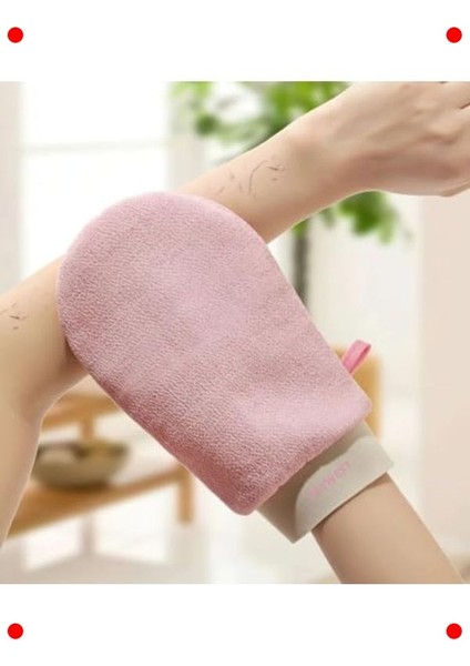 Yumuşak Peeling Banyo Lifi ve Vücut Kesesi - Pembe