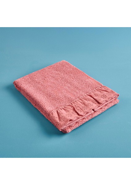 Soft Fırfırlı Yüz Havlusu - Gülkurusu - 50X90 cm fiyatları