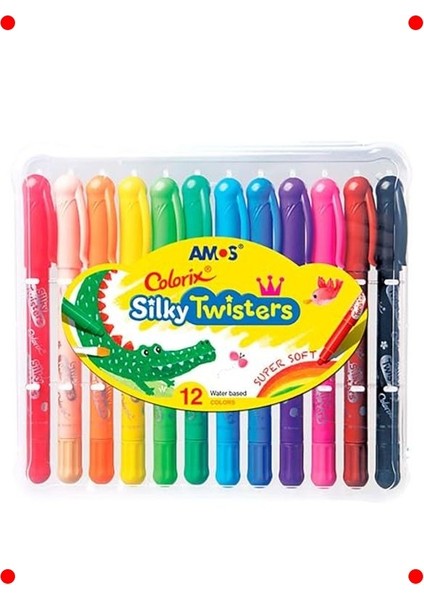 3'ü 1 Arada Ipeksi Bükmeli Kalem Seti - 12 Renk